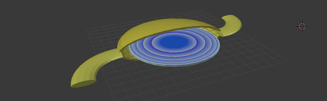 an animated image is showing the phase wrapped gradient lens inside an intraocular lens